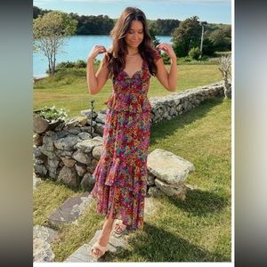 Show Me Your Mumu Reese Ruffle Dress Garden Glow